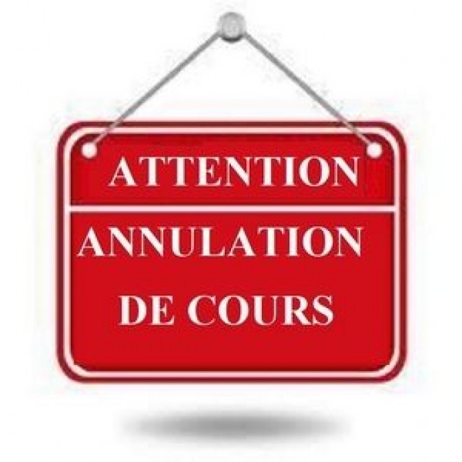 Image de l'actu 'Pas de cours ce jeudi 5 décembre  !!'