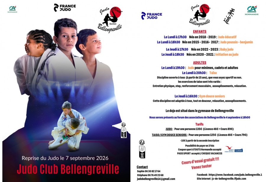 Reprise des cours le lundi 7 septembre !!